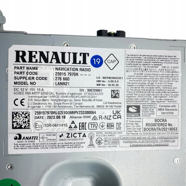 фото №12, Магнитола магнитола renault symbioz captur ii 259157970r