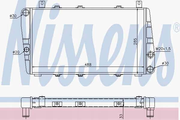 фото №12, Радіаторів двигуна nissens 64011 115610500