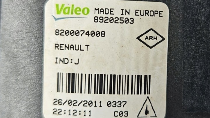 фото №6, Галоген праве перед renault megane iii 89202503