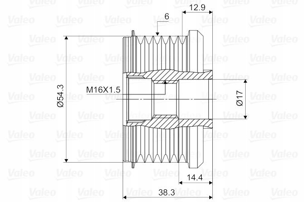 фото №14, Зчеплення генератора citroen citroen berlingo, c2,