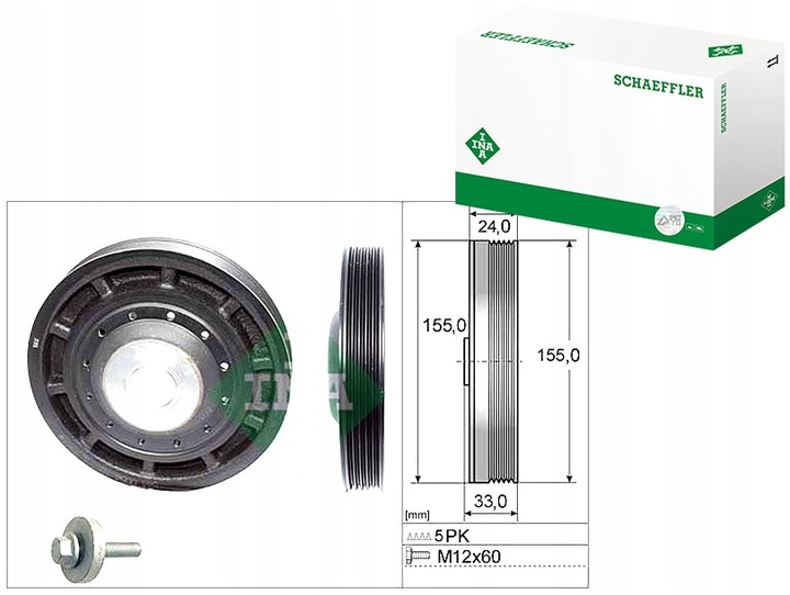 фото №1, Колесо пасове вала колінчастого nissan almera ii kubistar micra iii note