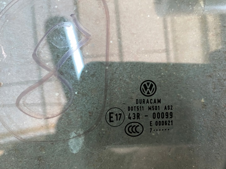 фото №3, Touareg iii стекло дверь левый перед водителя зелёная