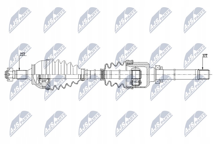 фото №2, Npw-ct-081 nty полуось приводная citroen c4 ii 1.6hdi