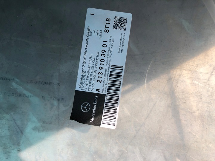 фото №7, Mercedes w213 сиденье левый обшивка сиденья водителя