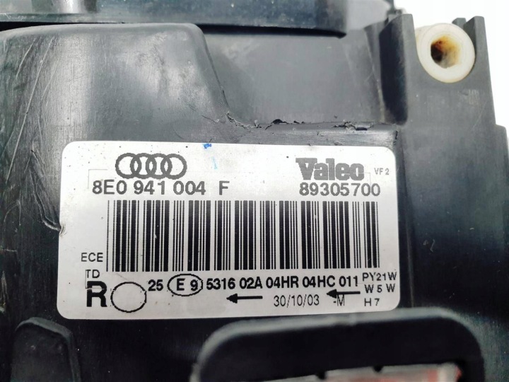 фото №9, Audi a4 s4 b6 00-04r правая фара перед ory eu !!! 8e0941004f