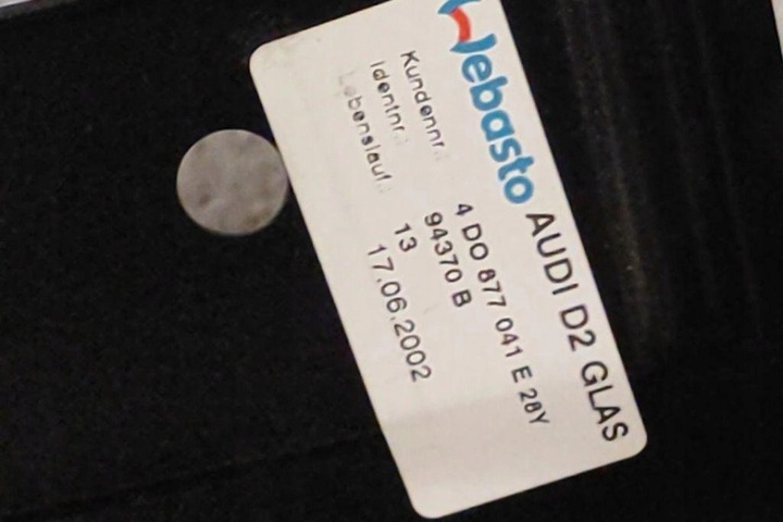 фото №7, Люк audi a8 d2 4d2, 4d8 4d0877041e 3.3l дизель 2002