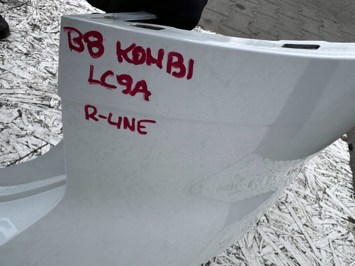фото №9, Passat b8 r-line універсал бампер зад задній комплектний білий lc9a 4 pdc