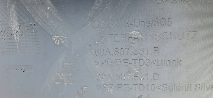 фото №8, Audi q5 ii 80a s-line sq5 рестайлинг спойлер накладка бампера перед 80a807531b