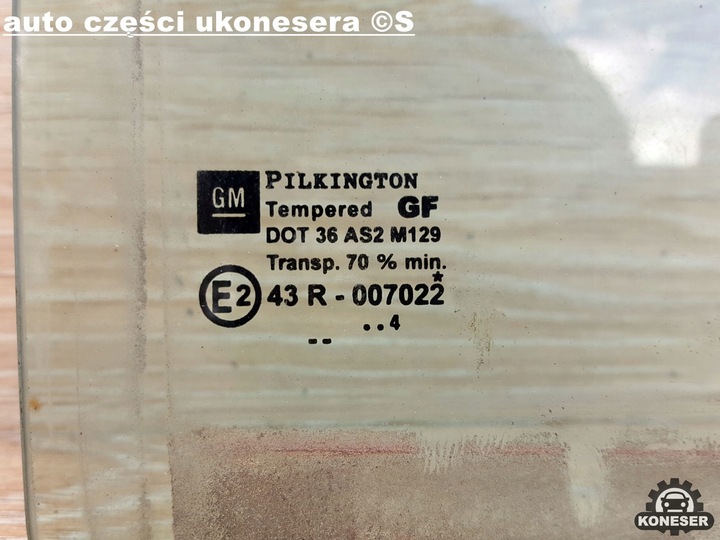 фото №3, Скло двері малий трикутник праві зад opel zafira b