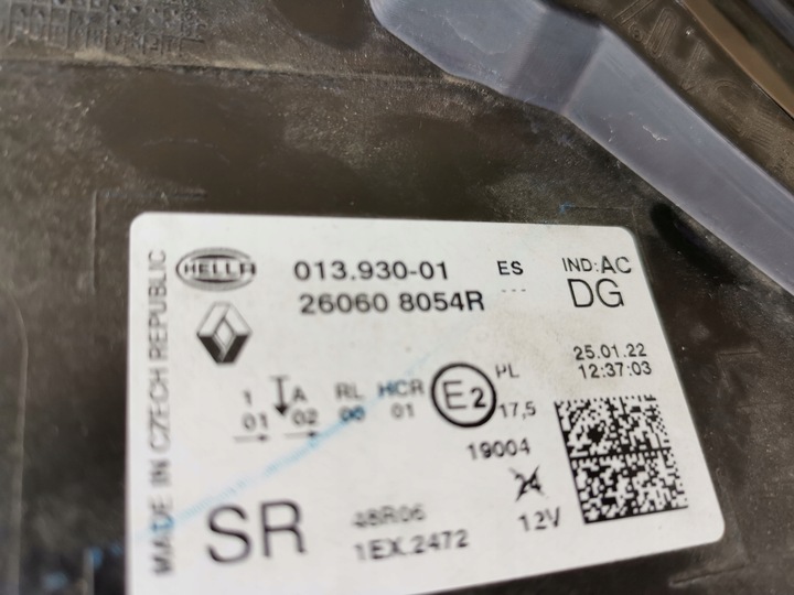 фото №14, Лампа левая полный led перед renault captur ii