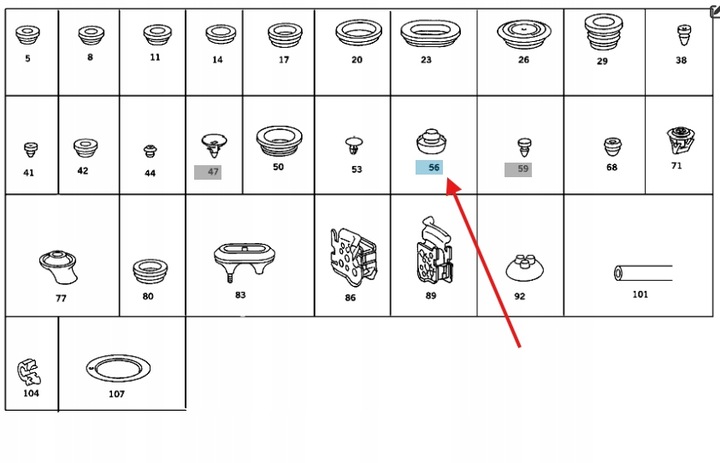 фото №1, Кришка заглушка подушка порога важіль перемикання передач mercedes 190 w201 w197 оригінальний номер a2019970086