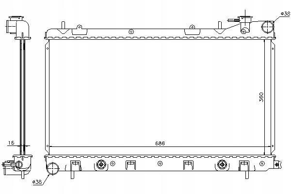фото №2, Радіаторів двигуна subaru forester 2.0 06.02-05.08