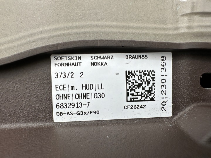 фото №9, Bmw g30 g31 f90 панель роздавальна капот консоль hud mokka sensatec