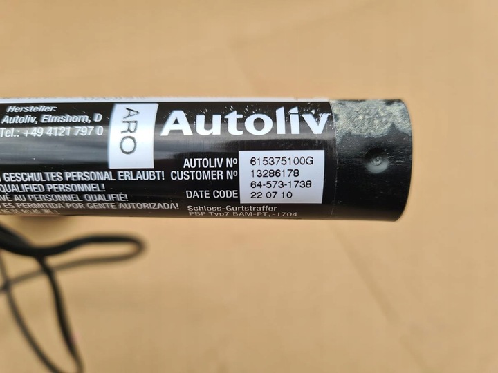 фото №11, Натяжитель ремня безопасности левый перед переднее opel corsa d 13286178