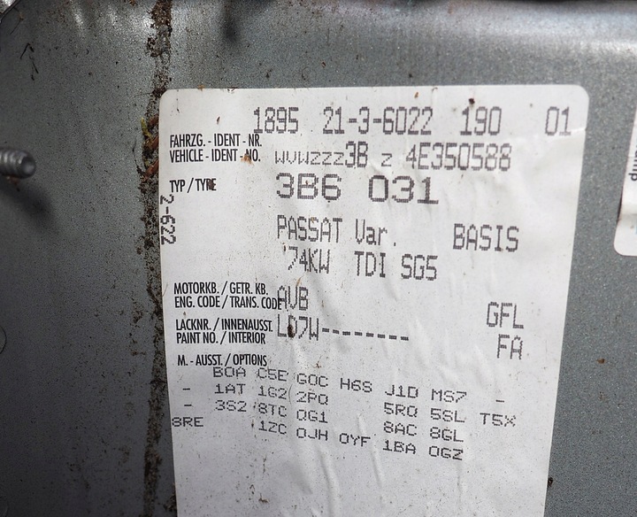 фото №9, Vw passat b5 рестайлінг універсал 2000-05 двері ліві зад задні колір ld7w bez іржа