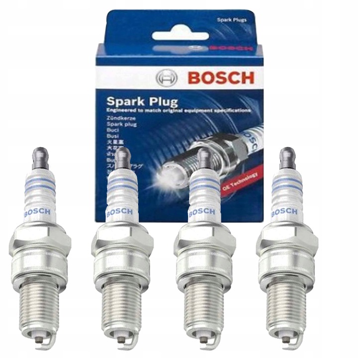 фото №1, 4x свечи зажигания bosch 0242235663 wr7dc+ opel
