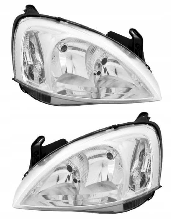фото №1, Opel combo corsa 03-05 фара лампа перед лівий + праві 2 szt гомологація