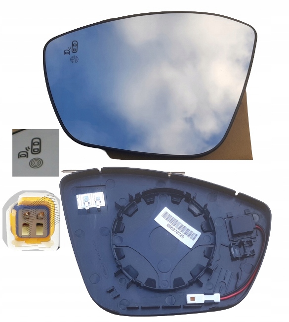 фото №1, Citroen c4 cactus c3 peugeot 208 2008 19+ вкладка зеркало правого ассистент