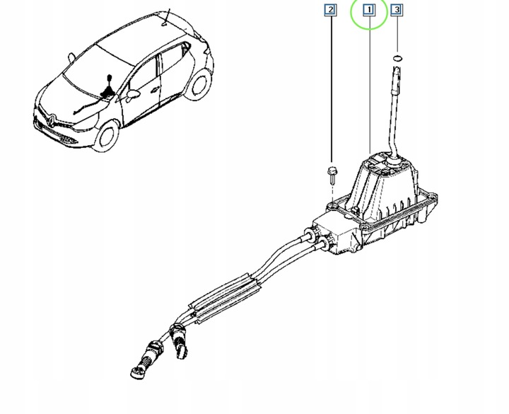 фото №6, Домкрат вибірник коробки передач clio iv 349016426r