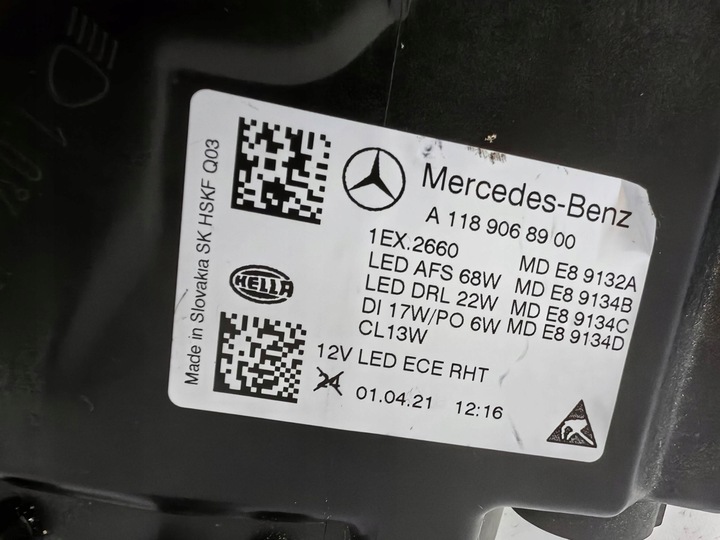 фото №8, Mercedes cla w118 multibeam - лампа повний led ліва рекомендую