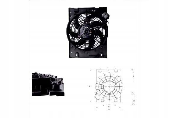 фото №2, Tyc вентилятор радиатор з корпус opel astra g,