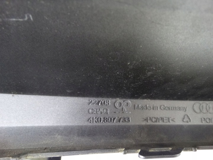 фото №16, Audi a6 c8 allraod 4k 18-23 спойлер бампера планка 4k0807733 оригінальна