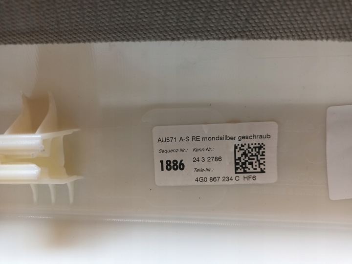 фото №9, Audi a6 c7 4g рестайлінг захист стійка права 4g0867234c hf6 28 km