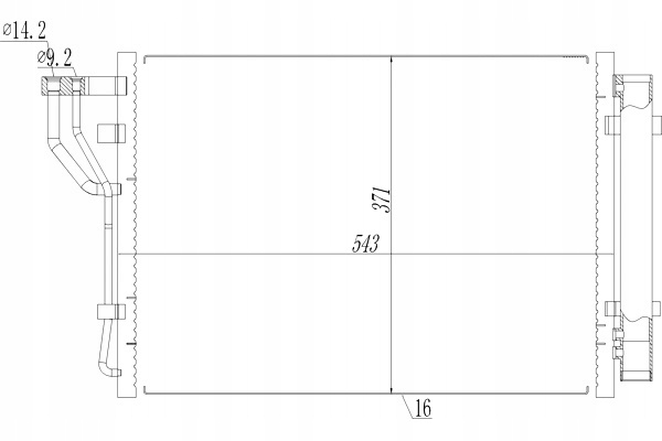 фото №2, Конденсатор конденсатор кондиционера hyundai ix20 1.4i 10 hart