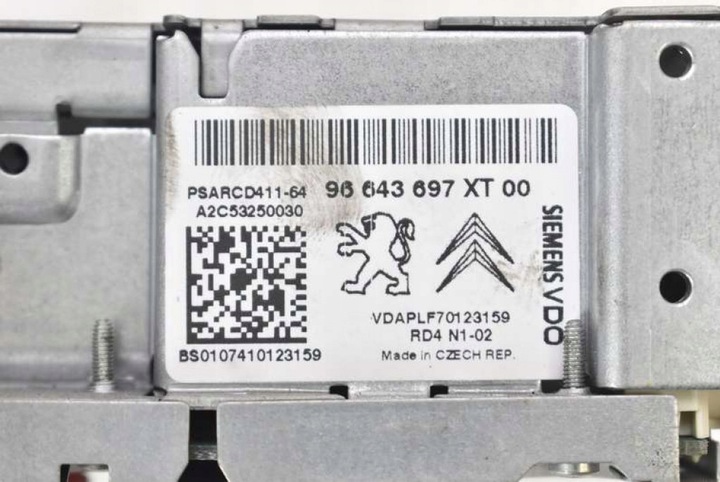 фото №7, Радіо радіопрогравач cd 96643697xt00 peugeot 207 06-09