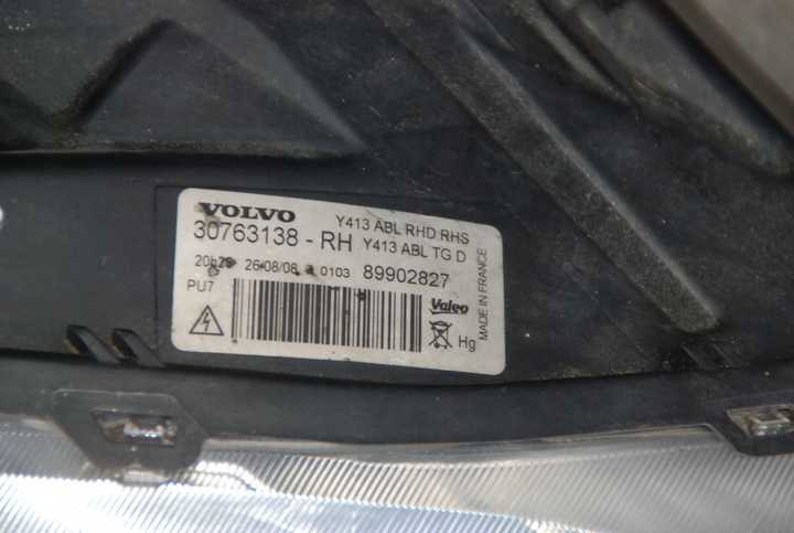 фото №7, Лампа l / p фара лівий ксенон ксенон xc60 10-