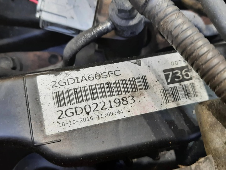 фото №12, Toyota hilux viii 2.4d 17r. двигун комплектний 2gd