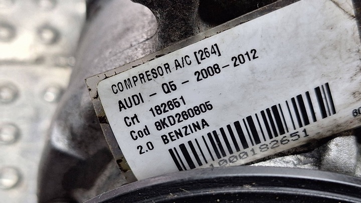 фото №9, Компрессор кондиционера 8kd260805 audi a4 b8 a5 8t q5 8r 2.0tfsi