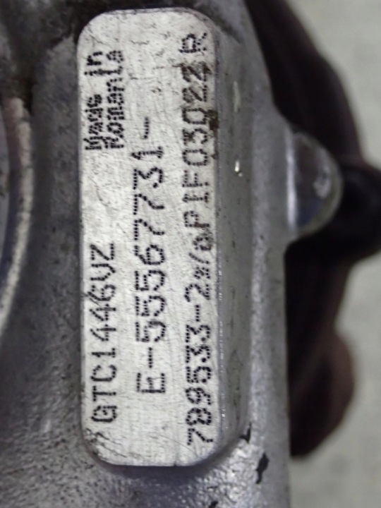 фото №9, Chevrolet cruze 1.7d 08- турбина turbosprężarka