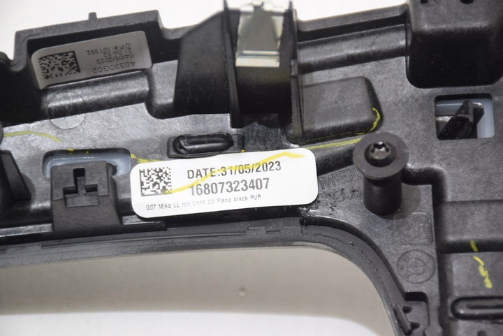 фото №10, Bmw x7 g07 планка декоративная dekor туннеля консоли средней пианино чёрный