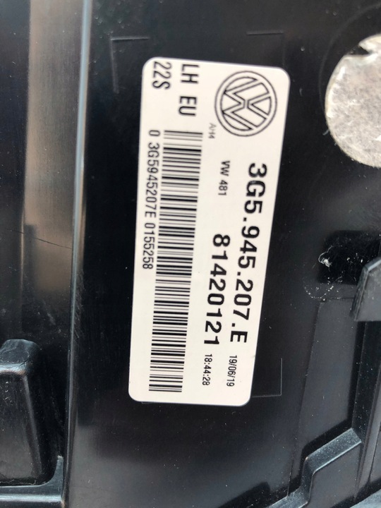 фото №6, Лампа vw passat b8 sedan сторона права