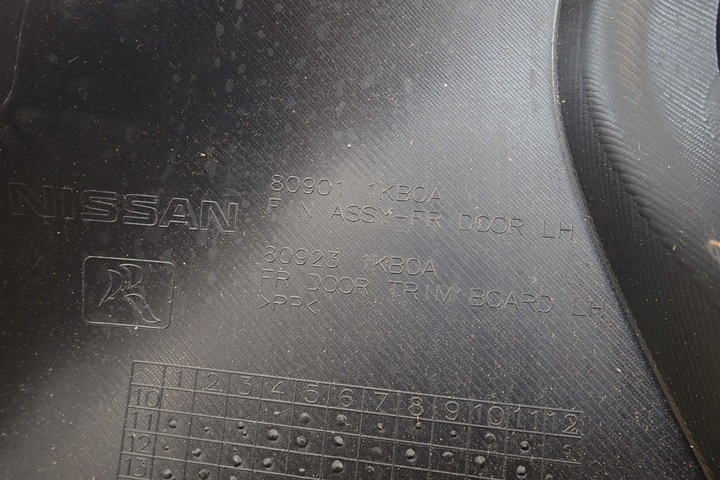 фото №8, Обивка дверь правый перед nissan juke 809101kb0a