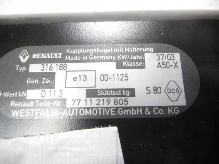 фото №5, Hak комплектний renault espace iv 7711219805
