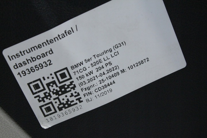 фото №5, Панель роздавальна консоль sensatec elfenbeinweiss hud bmw g30 g31