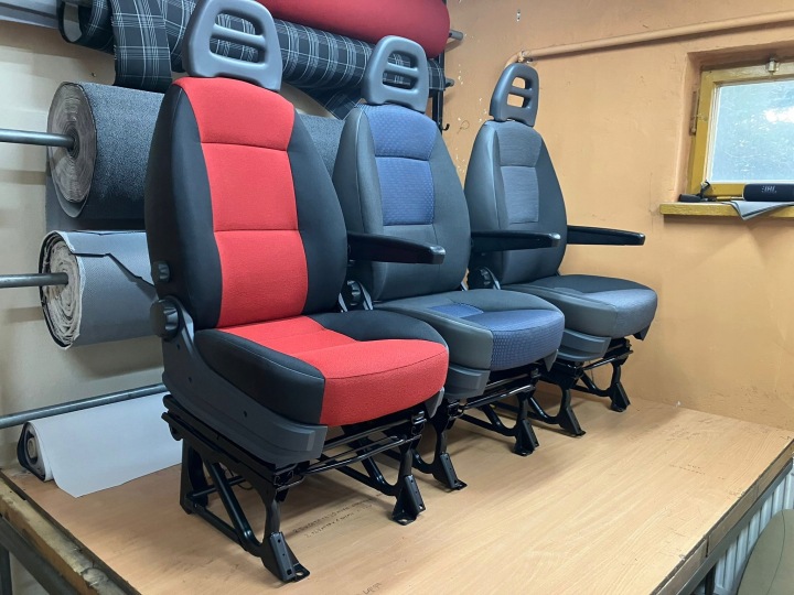 фото №12, Сидіння пасажира праве червоний boxer jumper ducato