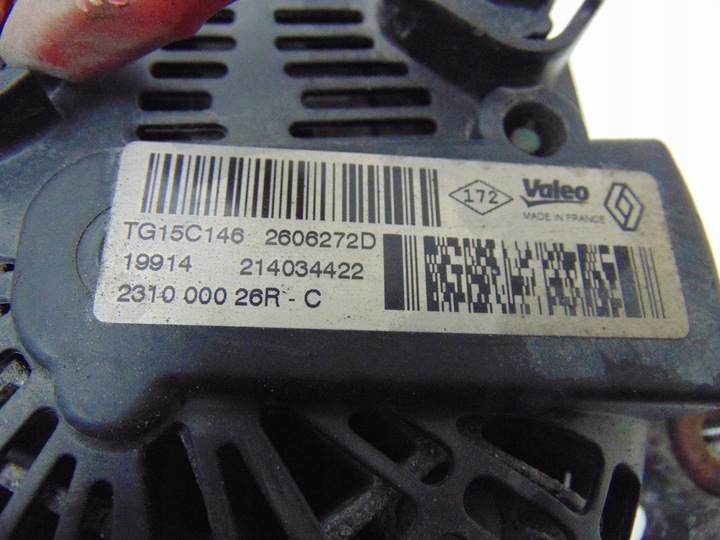 фото №12, Генератор mercedes citan w415 1.5 dci cdi 231000026r