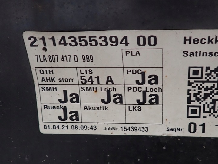 фото №15, Бампер зад задний комплектный оригинал pdc vw transporter t6 21r