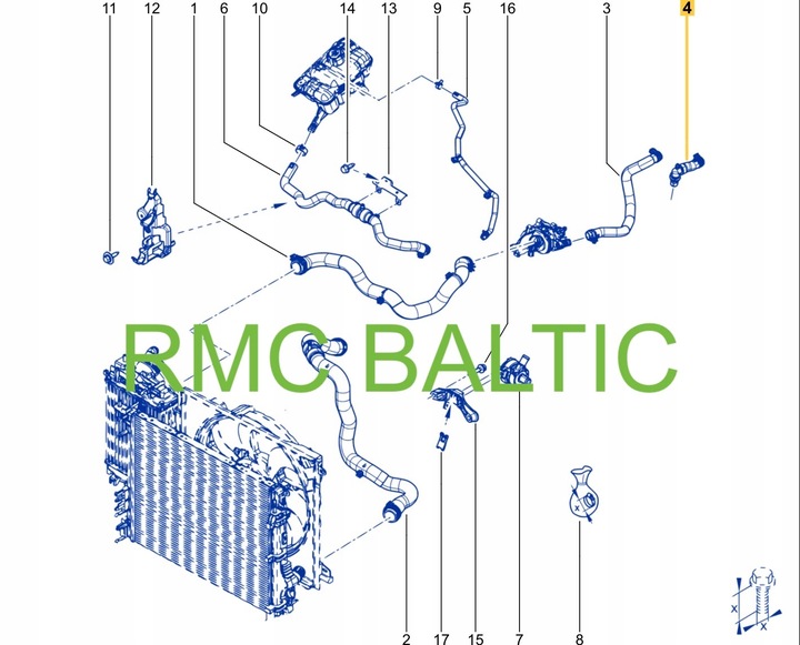 фото №13, Шланг води renault kangoo iv 1.3 tce 924105480r