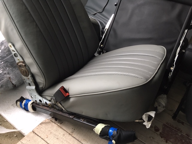 фото №5, 2 сиденья mercedes 107 sl серый po renowacji