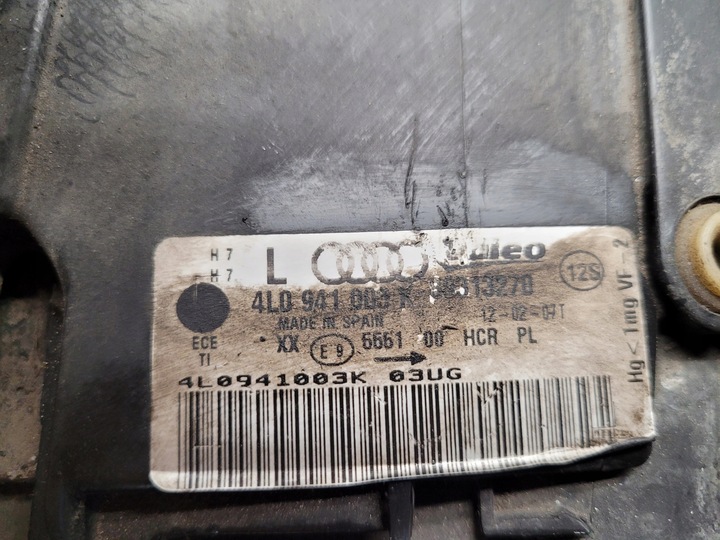 фото №9, Audi q7 4l лампа левый перед левая передняя англичанин 4l0941003k