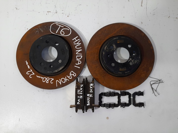 фото №1, Диски гальмівні гальмівні колодки гальмівні hyundai bayon t6