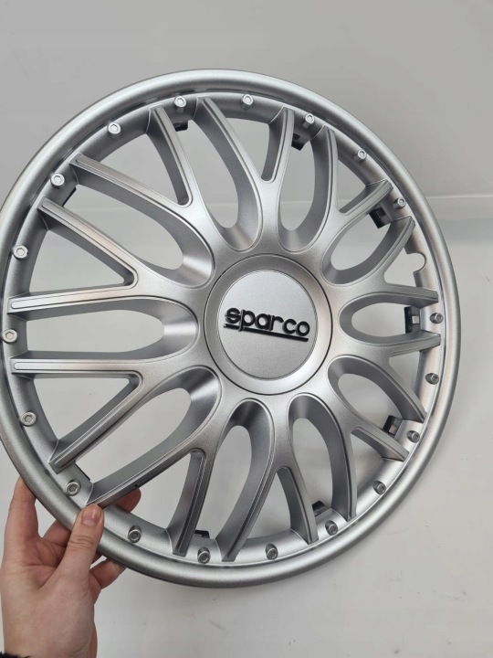 фото №10, Сріблястий ковпаки декоративний sparco spc1596sv roma комплект 3 штук 15"