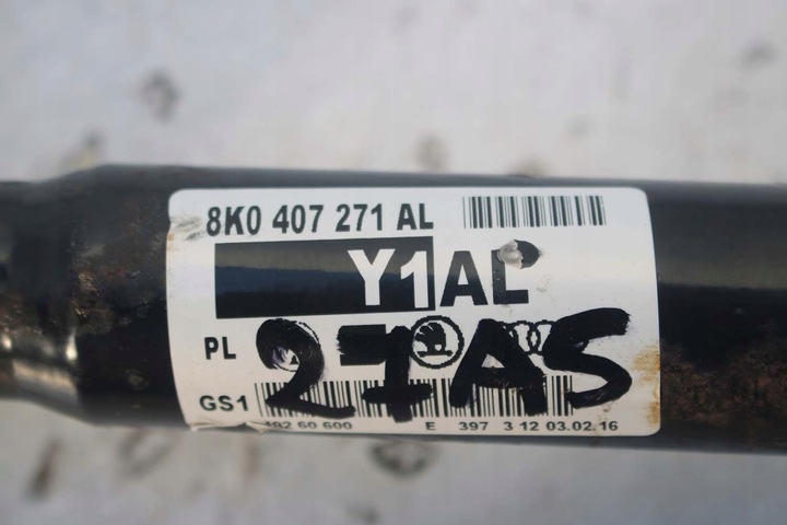 фото №11, Audi a4 a5 піввісь перед 8k0407271al 8k0 407 271 al передня 8k b8 8t 8f 8k04
