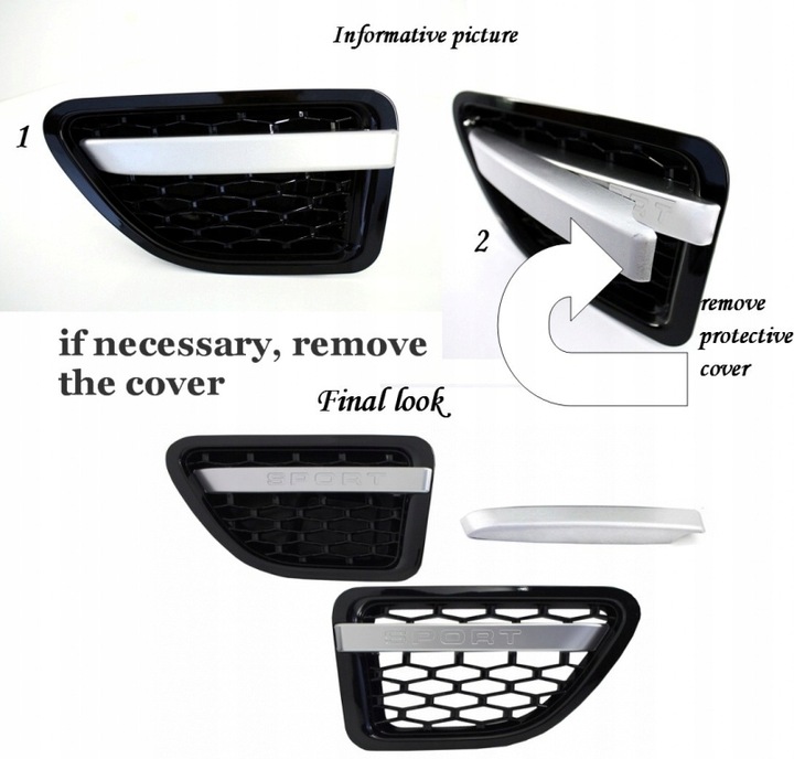 фото №8, Решітка радіатора решітка впуск решітка land range rover sport l320 05-08 autobiography