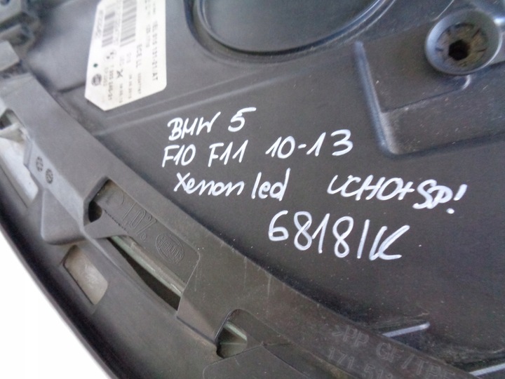 фото №10, Лампа левая фара bmw 5 f10 f11 10- ксенон led некорректируемый
