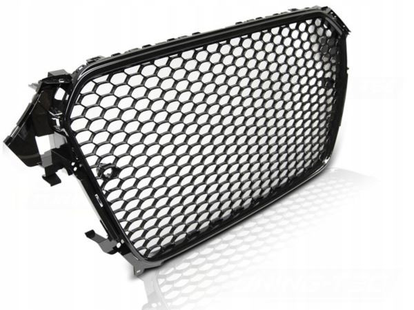 фото №1, Решітка радіатора do audi a4 b8 rs-type 11-15 глянцевий чорний pdc